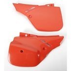 UFO BOCZKI TYLNE HONDA CR 125/500 '89-'90, CR 250 '88-'89 KOLOR CZERWONY 