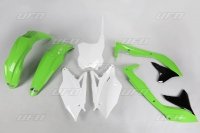 UFO KOMPLET PLASTIKÓW KAWASAKI KXF 450 '16-'17 KOLOR OEM (ZIELONY/CZARNY/BIA<br />Y) 