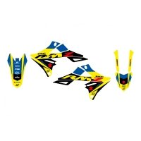 BLACKBIRD KOMPLET NAKLEJEK (OKLEIN) SUZUKI RMZ 250 10-18 DREAM 5 KOLOR NIEBIESKI ŻÓŁTY CZARNY 