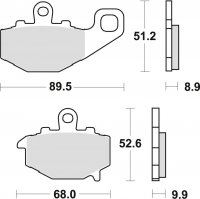 TRW klocki hamulcowe tył Kawasaki Z 1000 ( 03-16) 