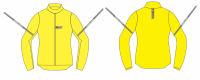 KURTKA PRZECIWDESZCZOWA REBELHORN OCEAN FLUO YELLOW S 