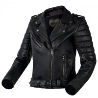 KURTKA SKÓRZANA OZONE RAMONES MODERN LADY MATT BLACK DM 