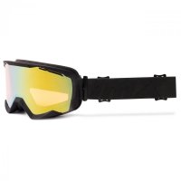 GOGLE IMX SNOW BLACK MATT/BLACK - SZYBA PODWÓJNA GOLD IRRIDIUM + BROWN(1 SZYBA W ZEST.) OS 