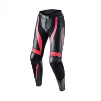 SPODNIE SKÓRZANE REBELHORN REBEL LADY PINK/BLACK D46 