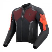 KURTKA MOTOCYKLOWA TEKSTYLNA REBELHORN JAX BLACK RED XL 