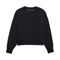 BLUZA FOX LADY WORDMARK OVERSIZED FLEECE CREW BLACK M 