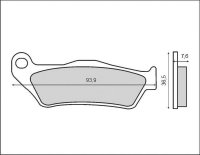 Brenta klocki hamulcowe przód YAMAHA YP E 180 MAJESTY 2003-2006 