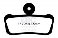 CFA633HH - Klocki hamulcowe rowerowe (spiekane) EBC Brakes 