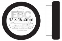 Klocki hamulcowe EBC FA021R (kpl. na 1 tarcze) 