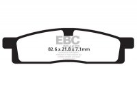 Klocki hamulcowe EBC FA119TT (kpl. na 1 tarcze) 