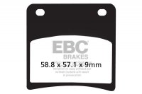 Klocki hamulcowe EBC FA146HH wzmacniane (kpl. na 1 tarcze) 