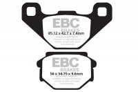 Klocki hamulcowe EBC FA382 (kpl. na 1 tarcze) 