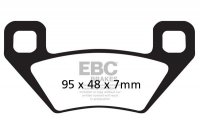 Klocki hamulcowe EBC FA395TT (kpl. na 1 tarcze) 