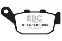 Klocki hamulcowe EBC FA496V V-PAD (kpl. na 1 tarcze) 