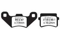 Klocki hamulcowe EBC SFA416 skuterowe wzmacniane (kpl. na 1 tarcze) 