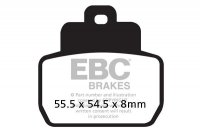 Klocki hamulcowe EBC SFAC425 skuterowe karbonowe (kpl. na 1 tarcze) 