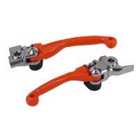 POLISPORT ZESTAW DŹWIGNIA SPRZĘGŁA I HAMULCA KTM SX 125/150 '14-'15; EXC 125/200 '14-'15 OEM POMARAŃCZOWY 