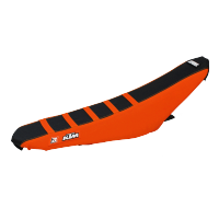 BLACKBIRD POSZYCIE SIEDZENIA KTM SX/SXF '11-'15, EXC '12-'16, ZEBRA KOLOR CZARNY/POMARAŃCZOWY 