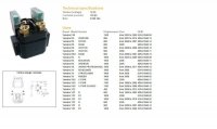 DZE PRZEKAŹNIK ROZRUSZNIKA YAMAHA XV 1900 06-; XVS 1100 99-09; YFZ 450 04-13; YZF 600 05-07; YZF 1000 02-10 (150A) 