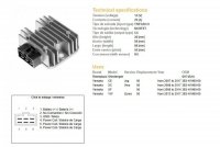 DZE REGULATOR NAPIĘCIA YAMAHA CE 50 JOG 07-17; XC 50 VINO 08-14; XF 50 06-14; YW 50 ZUMA 12-17 (3B3-H1960-00) MOFSET (35A) 