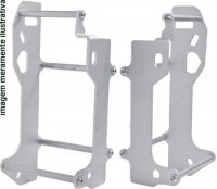 CROSSPRO OSŁONY CHŁODNICY ALUMINIOWE MODEL LIGHT ICE POLISH TM EN/MX 250, EN/MX 300 19 KOLOR SREBRNY 
