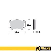 PROX KLOCKI HAMULCOWE KH463 KTM 450/505/525 SX/XC ATV 08-12 TYŁ 