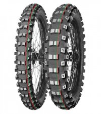 MITAS OPONA 120/80-19 TERRA FORCE MX-MH MEDIUM/HARD 63M TT (CZERWONY/ZIELONY PASEK) TYŁ DOT 2022 (DOT:DODD) (26516) WYCOFANE (ZA 
