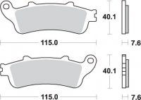 SBS PROMOCJA KLOCKI HAMULCOWE kH261 / KH281 STREET PERFORMANCE (EXCEL) SINTER HONDA ST 1100 96-01 KOLOR ZŁOTY 