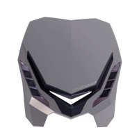 POLISPORT LAMPA PRZEDNIA MODEL E-BLAZE LED (ŻARÓWKA LED) KOLOR SZARY 