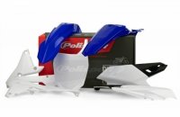 POLISPORT WYPRZEDAŻ KOMPLET PLASTIKÓW YAMAHA YZF 250 14-18; YZF 450 14-17 KOLOR OEM NIEBIESKI BIAŁY 