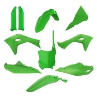 POLISPORT KOMPLET PLASTIKÓW (FULL KIT) KAWASAKI KXF 450 24-25 W ZESTAWIE TABLICA PRZEDNIA (8665900001) I OSŁONY AMORTYZARORÓW (8 