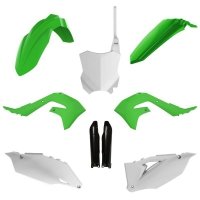 POLISPORT KOMPLET PLASTIKÓW (FULL KIT) KAWASAKI KXF 250 21-24 KXF 450 19-23 W ZESTAWIE TABLICA PRZEDNIA (8665900002) I OSŁONY AM 