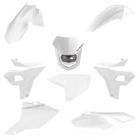 POLISPORT KOMPLET PLASTIKÓW SUZUKI DR-Z 400 (DRZ400) 00-24 W ZESTAWIE LAMPA PRZEDNIA (RESTYLING) KOLOR BIAŁY 