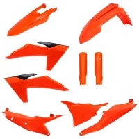 POLISPORT WYPRZEDAŻ KOMPLET PLASTIKÓW (FULL KIT) KTM EXC/EXC-F/XC-W/XC-WF TBI 24-25 W ZESTAWIE OSŁONY AMORTYZATORÓW (8352500001) 