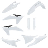POLISPORT KOMPLET PLASTIKÓW (FULL KIT) KTM EXC/EXC-F/XC-W/XC-WF TBI 24-25 W ZESTAWIE OSŁONY AMORTYZATORÓW (8352500001) KOLOR BIA 