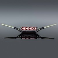 RENTHAL KIEROWNICA 1,1/8 CALA (28,6MM) MX TWINWALL 999 HANDLEBAR BLACK MCGRATH / SHORT PADDED KOLOR CZARNY Z GĄBKĄ 