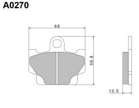 NISSIN 2024/10 KLOCKI HAMULCOWE KH81 PREMIUM SEMI-METALLIC (SPIEK METALICZNY) (ECE R90) (MADE IN JAPAN) (2P-230GS) 