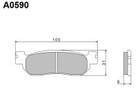 NISSIN 2024/10 KLOCKI HAMULCOWE KH275 PREMIUM SEMI-METALLIC (SPIEK METALICZNY) (ECE R90) (MADE IN JAPAN) (2P-266NS) 