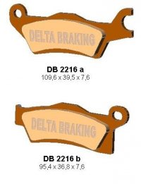 DELTA BRAKING KLOCKI HAMULCOWE KH618 CAN-AM OUTLANDER 800/1000 12, RENEGADE 1000 12 LEWY PRZÓD - ZASTĘPUJĄ DB2216MX-D ORAZ DB221 