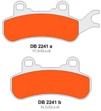 DELTA BRAKING KLOCKI HAMULCOWE KH682 TYŁ/PRZÓD LEWY CAN-AM DEFENDER/TRAXTER 800 16-21, MAVERIC 800/900 18-21, COMMANDER 1000 21- 