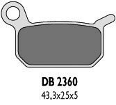 DELTA BRAKING KLOCKI HAMULCOWE KH325 KTM 50/60 TYŁ - ZASTĘPUJĄ DB2360MX-N 