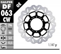 GALFER TARCZA HAMULCOWA PRZÓD HONDA CBR 600F4 i SPORT 01-10; CB 900 HORNET 01-; VTX 1800C 01- (WAVE FLOATING) (296X94X5MM) 
