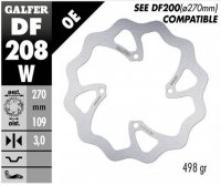 GALFER TARCZA HAMULCOWA PRZÓD KAWASAKI KX 250F/450F 15-, KX 250X/450X 21- WAVE (270X109X3MM) 