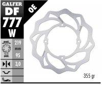 GALFER TARCZA HAMULCOWA PRZÓD KTM XC 105 07-, SX 150 15-18, SX 85 07-20, HUSQVARNA TC 85 14-20 WAVE (219X95X3MM) 