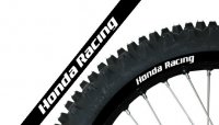 BLACKBIRD KOMPLET NAKLEJEK (OKLEIN) NA FELGI HONDA RACING KOLOR CZARNY 
