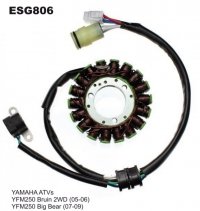 ELECTROSPORT UZWOJENIE ALTERNATORA (STATOR) YAMAHA YFM 250 BIG BEAR (07-09), BRUIN (05-06) 