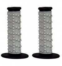SCAR RACING MANETKI OFF-ROAD (22+25MM) Z WYPUSTKAMI DWUSKŁADNIKOWE KOLOR SZARY/CZARNY 