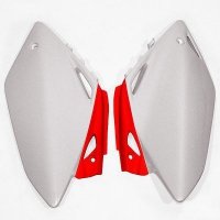 UFO BOCZKI TYLNE HONDA CRF 450R 05-06 KOLOR OEM (BIAŁY/CZERWONY) 