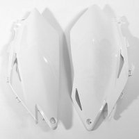 UFO BOCZKI TYLNE HONDA CRF 250R 10, CRF 450R 09-10 KOLOR BIAŁY 