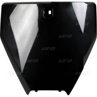 UFO TABLICA NA NUMER STARTOWY HUSQVARNA TC 125 16-19, TC 250 17-19, TC 300 16-18, FC 250/350/450 16-19 KOLOR CZARNY 